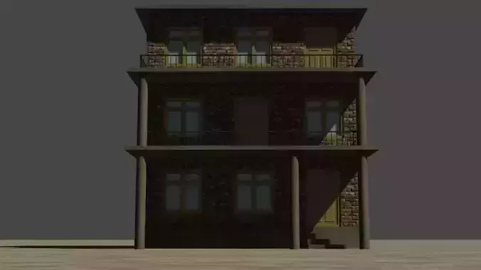 City house low-poly