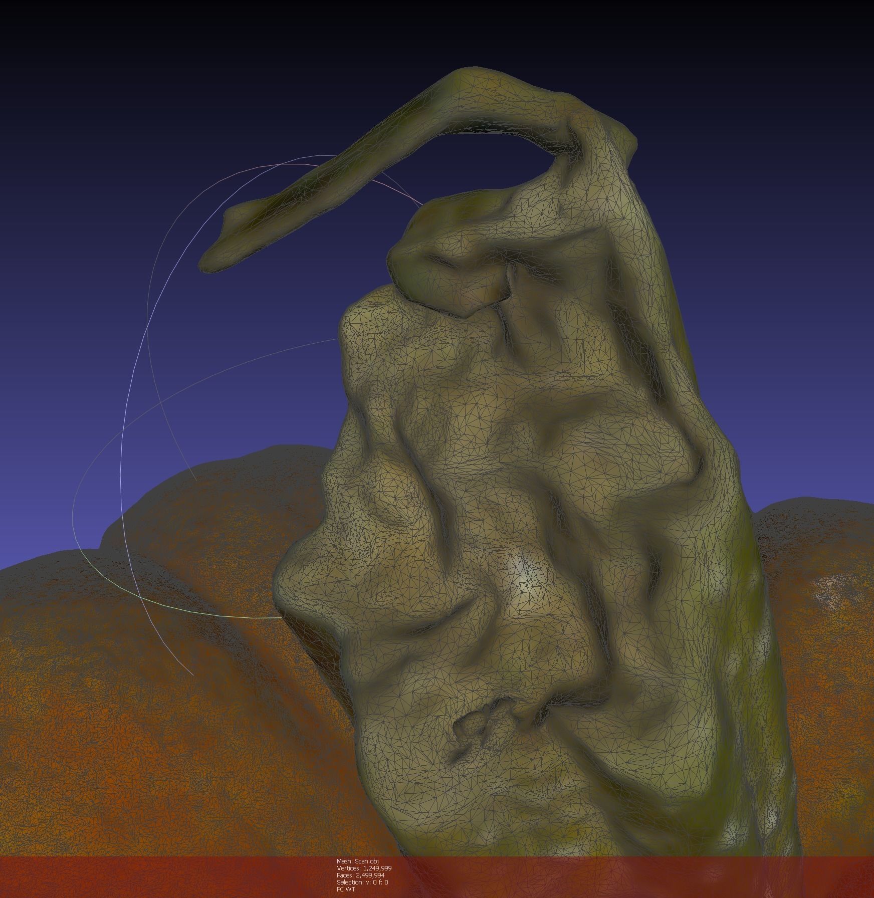 Pumpkin high resolution scan Free 3D model_8