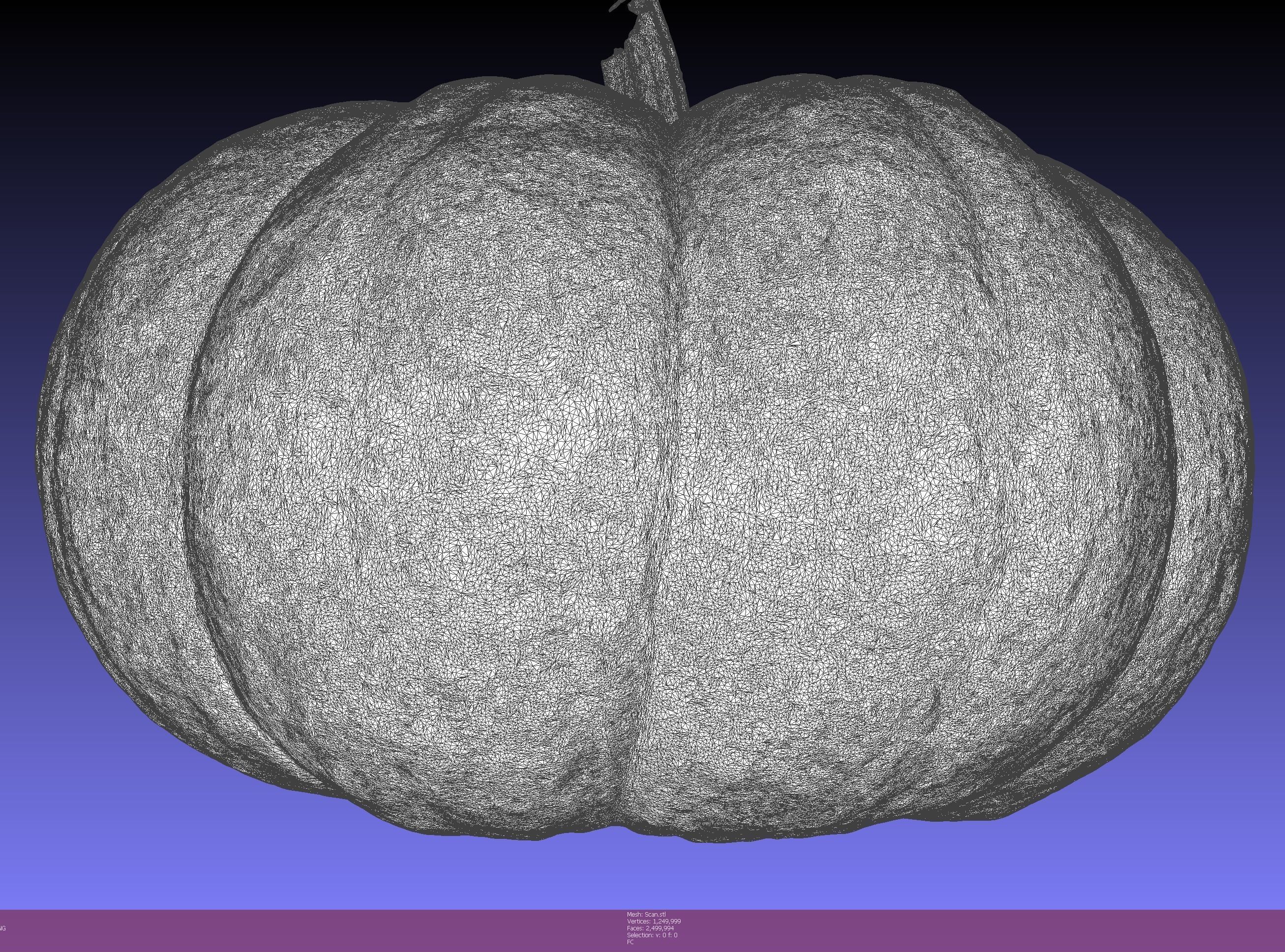 Pumpkin high resolution scan Free 3D model_12
