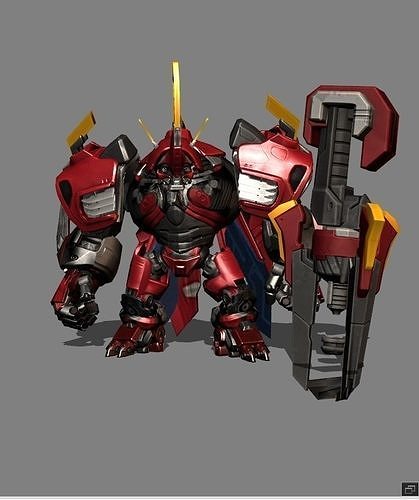 Grock Codename Rhino Skin Low-poly 3D model