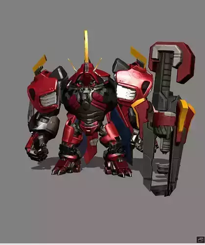 Grock Codename Rhino Skin Low-poly 3D model