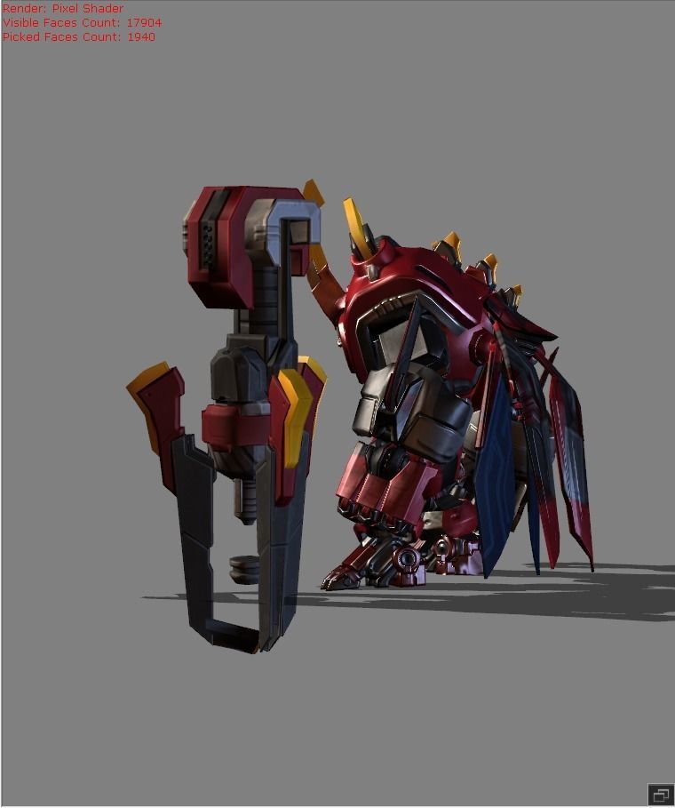 Grock Codename Rhino Skin Low-poly 3D model_2