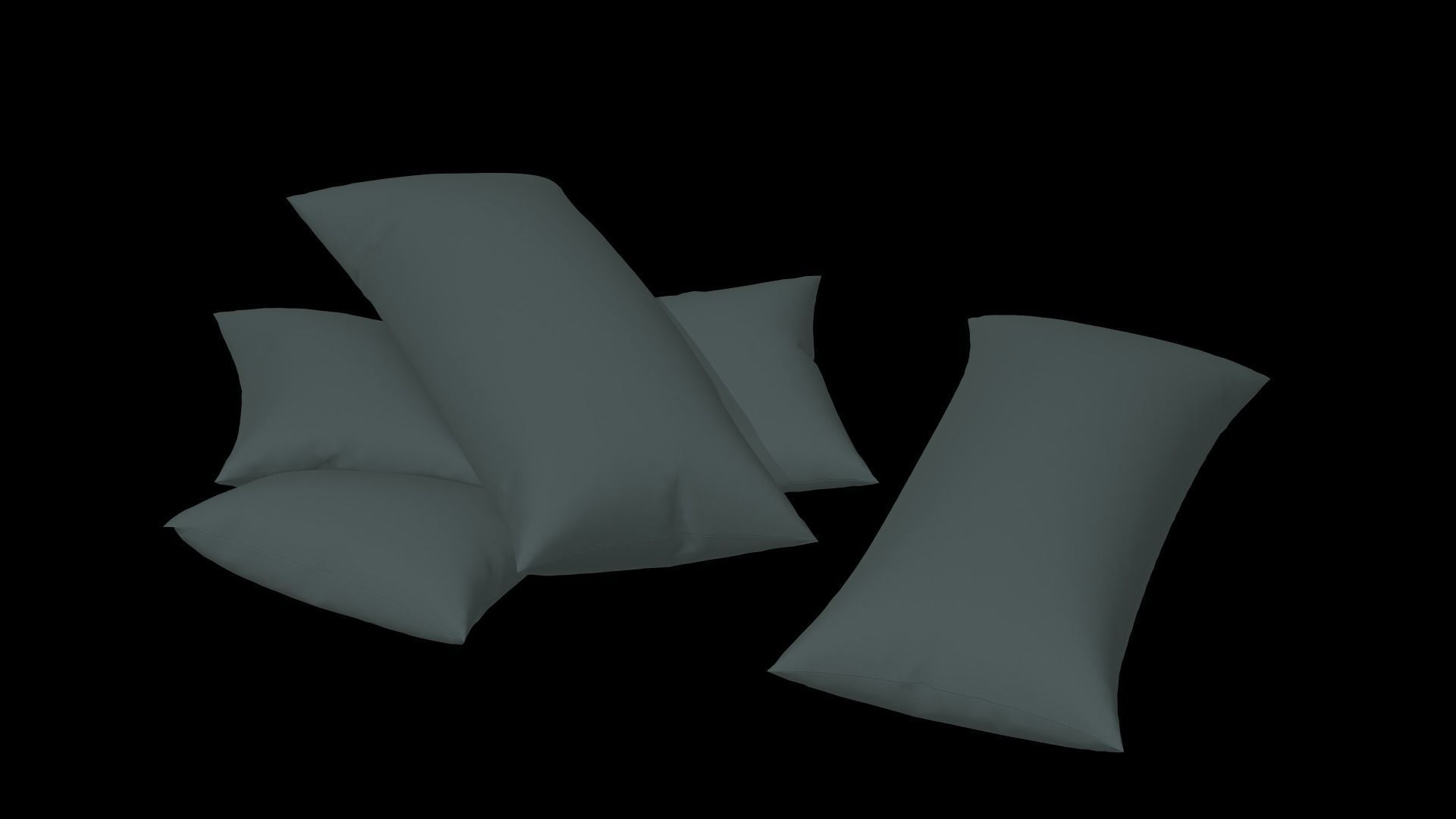 Pillow  Low-poly 3D model_1