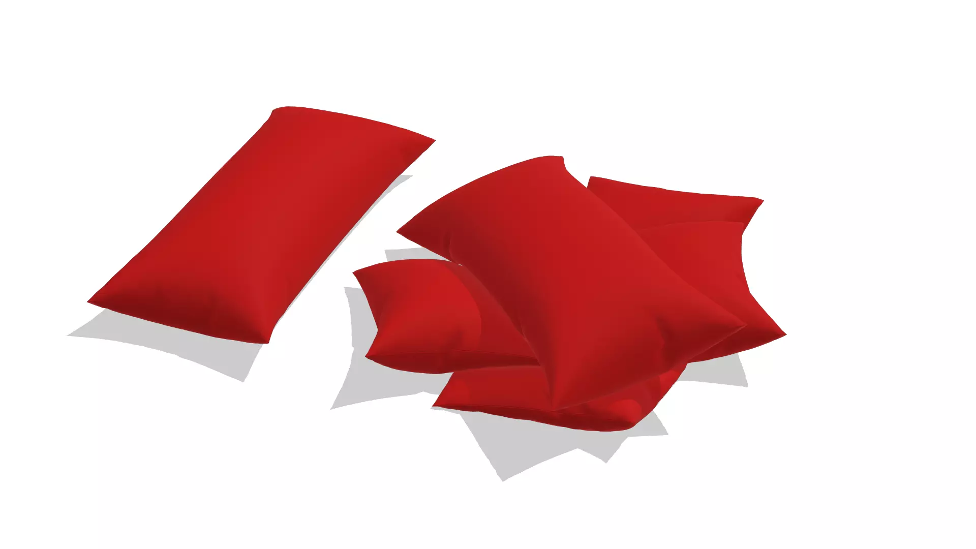 Pillow  Low-poly 3D model_0