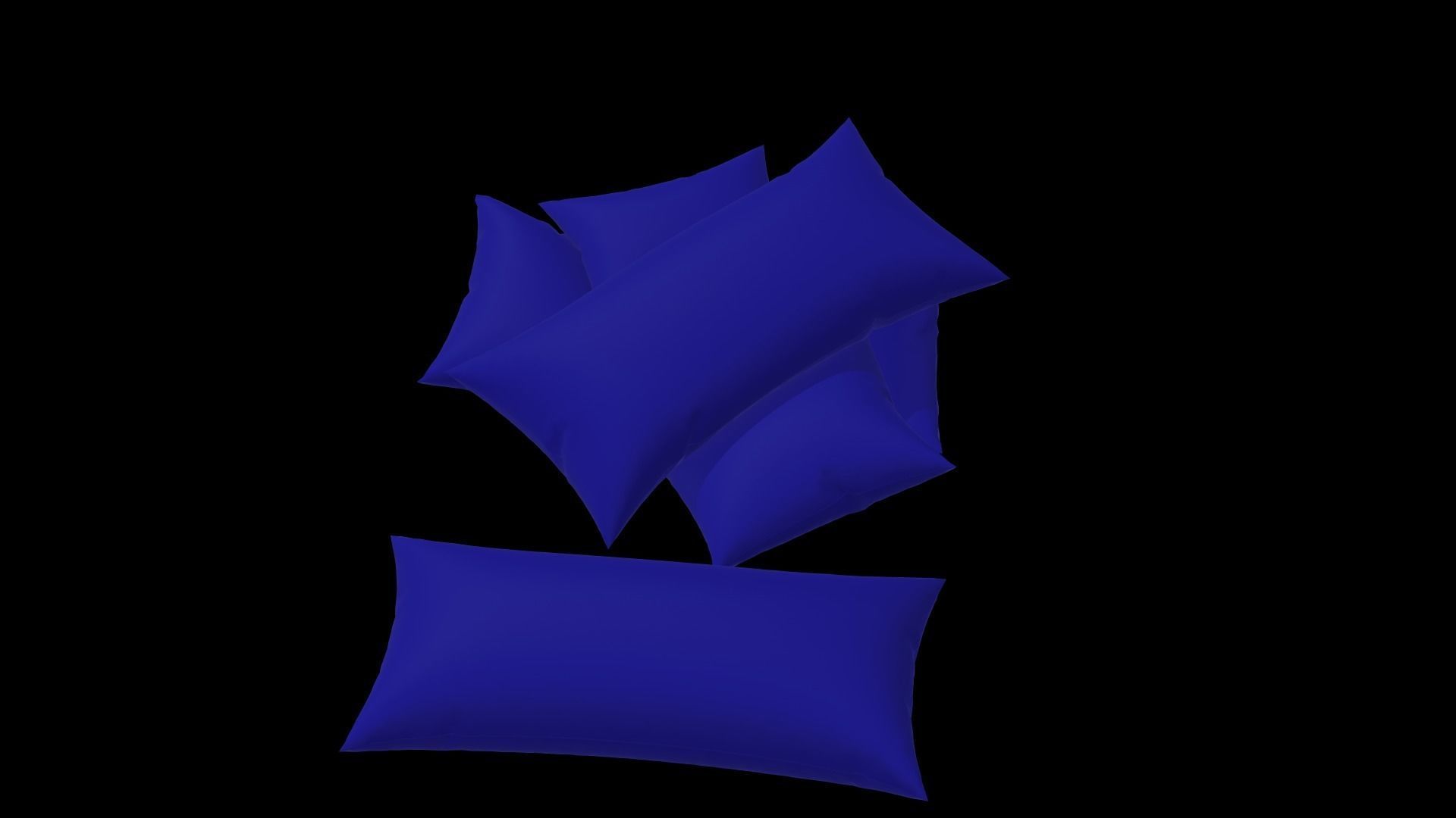 Pillow  Low-poly 3D model_4