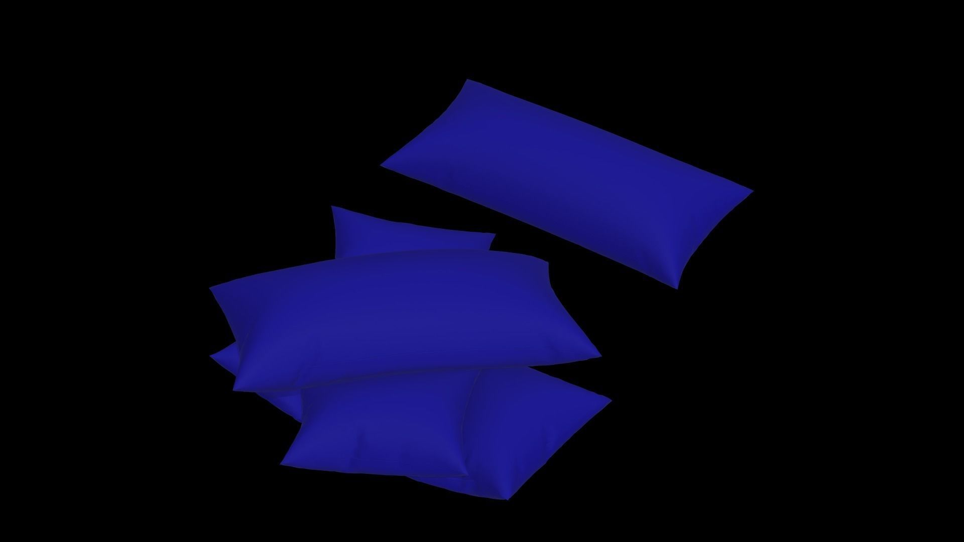Pillow  Low-poly 3D model_1
