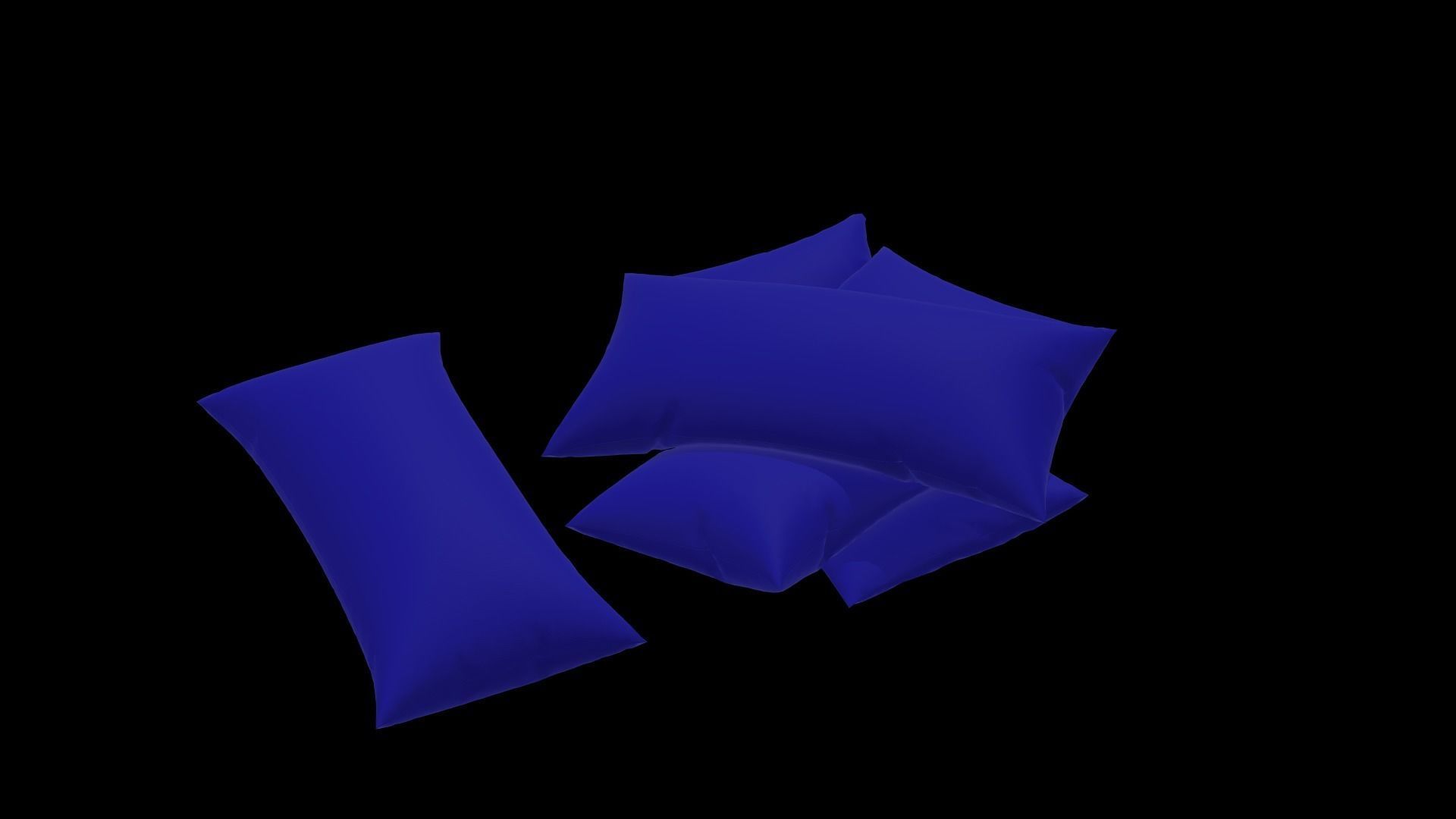 Pillow  Low-poly 3D model_3