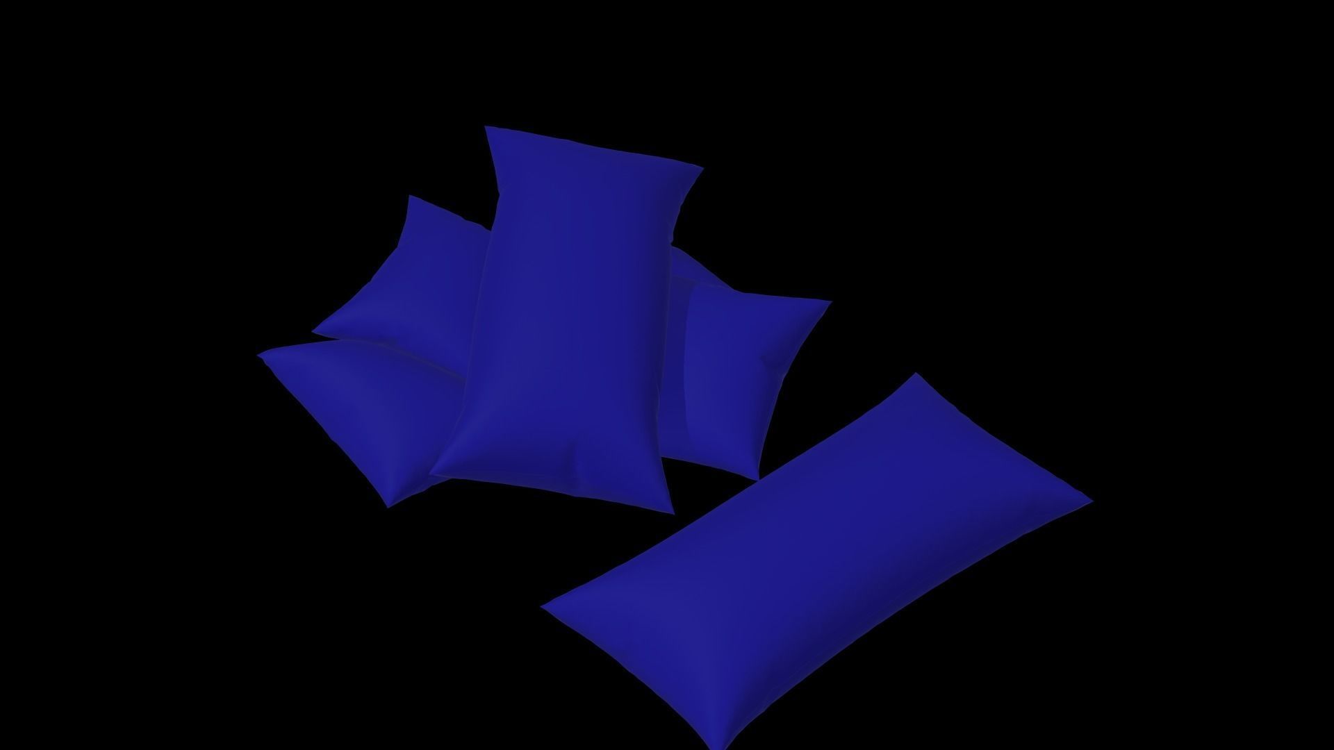 Pillow  Low-poly 3D model_5