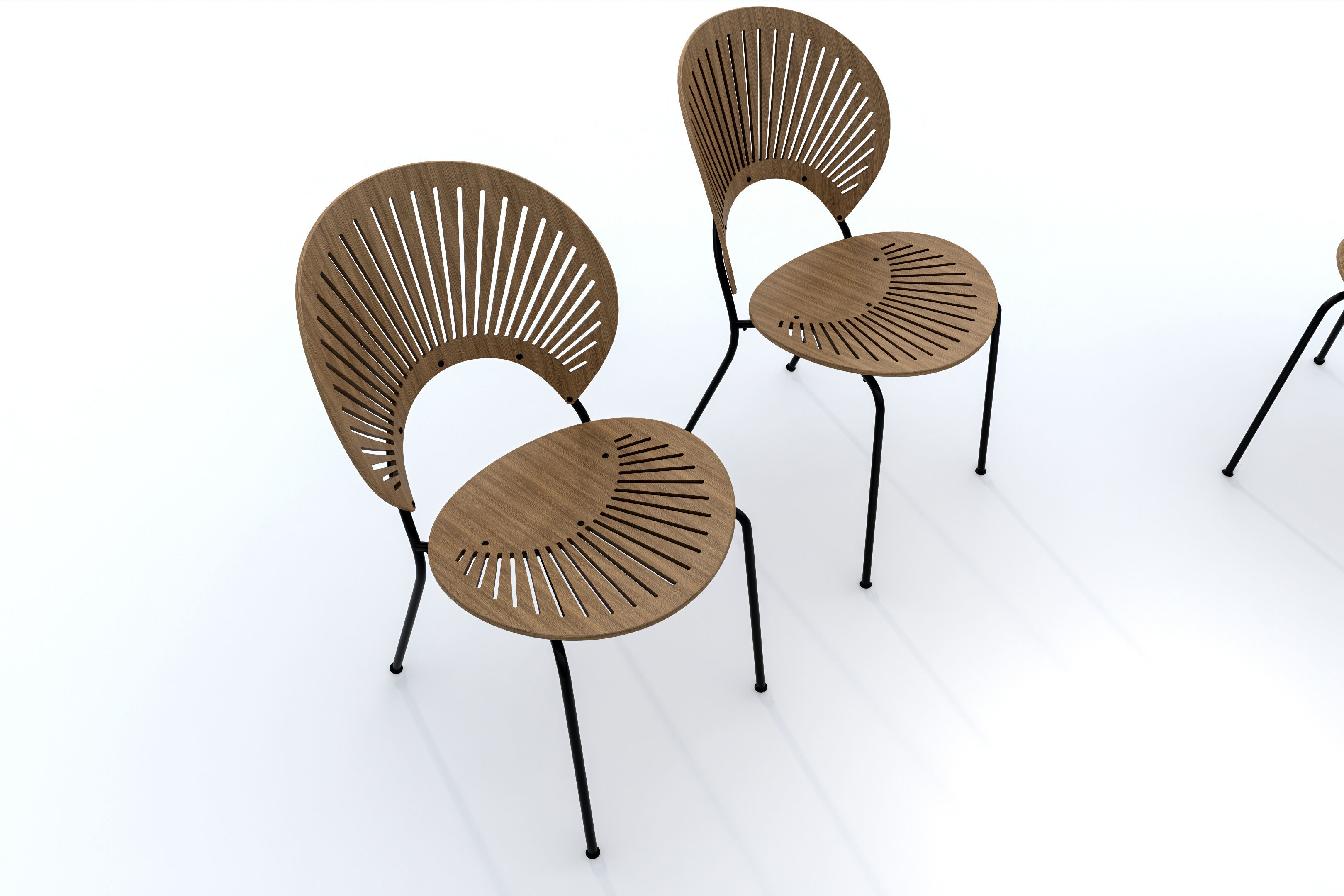 Dining Table Set 3D model_13