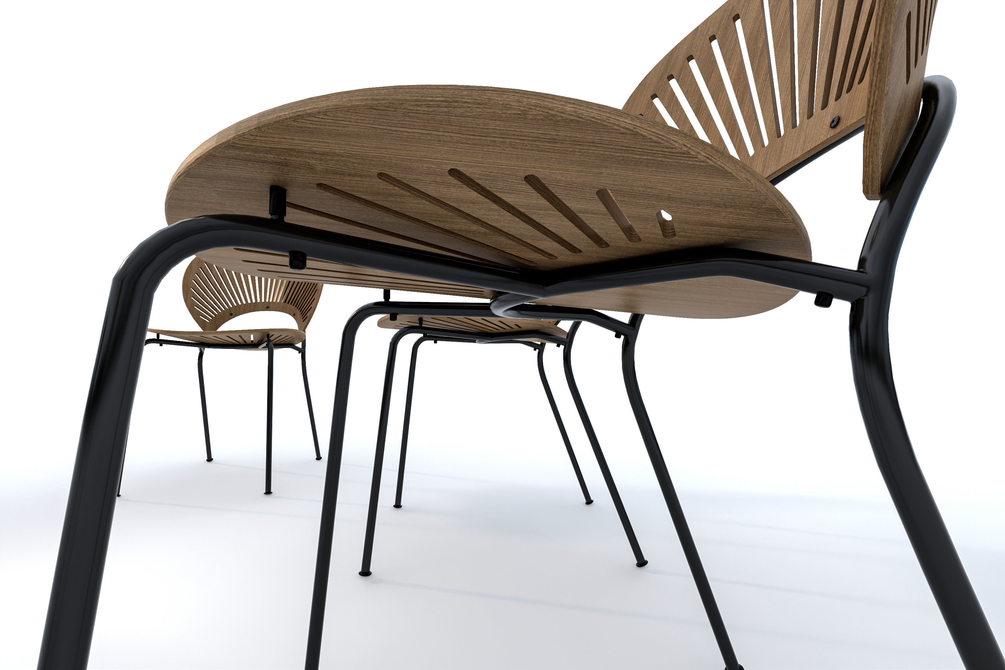 Dining Table Set 3D model_15