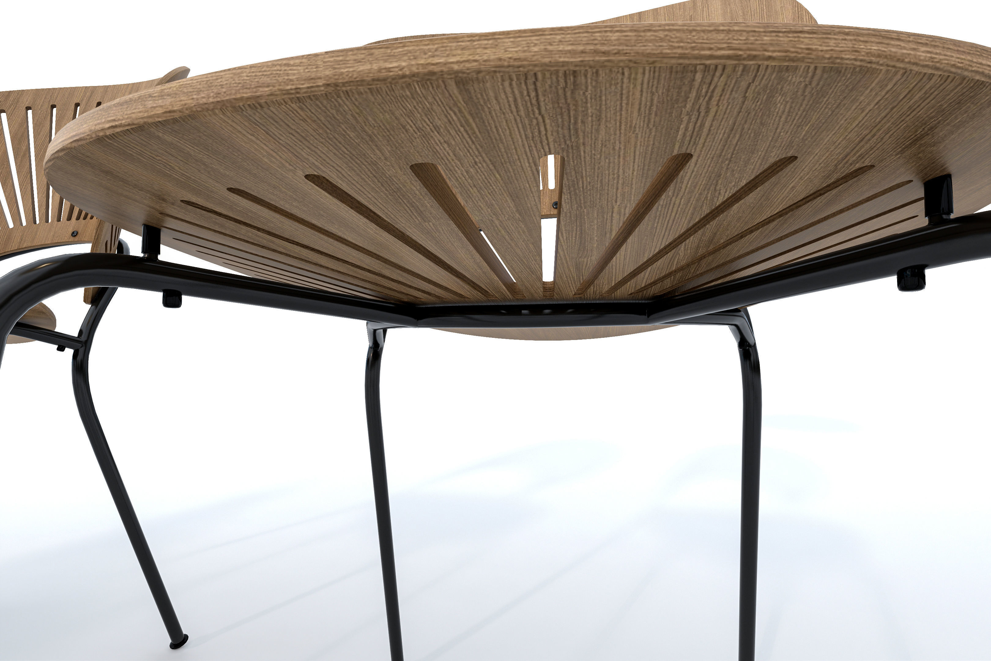 Dining Table Set 3D model_16