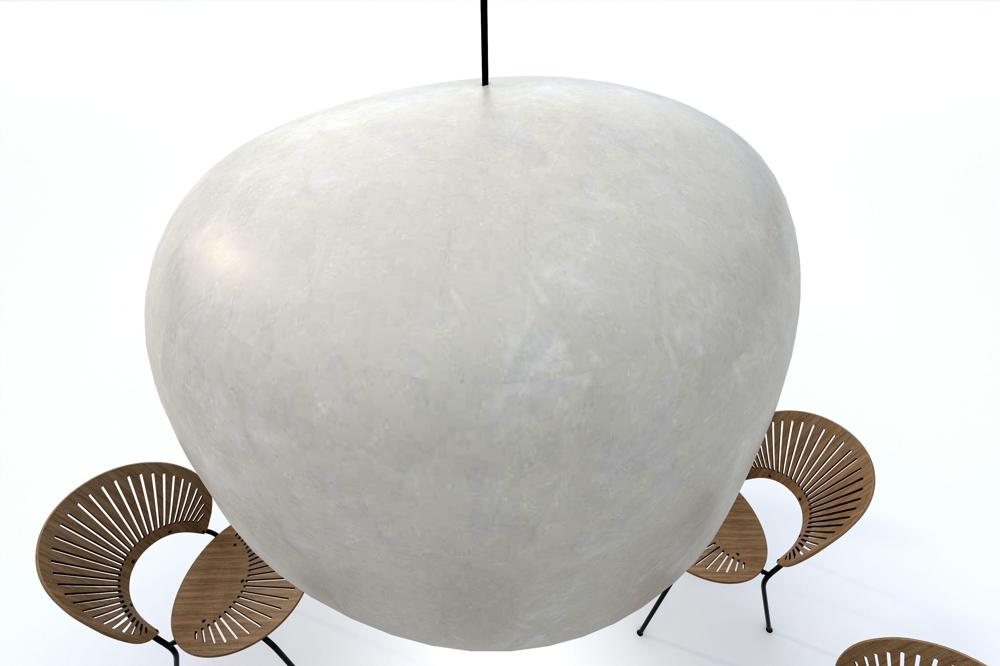 Dining Table Set 3D model_18