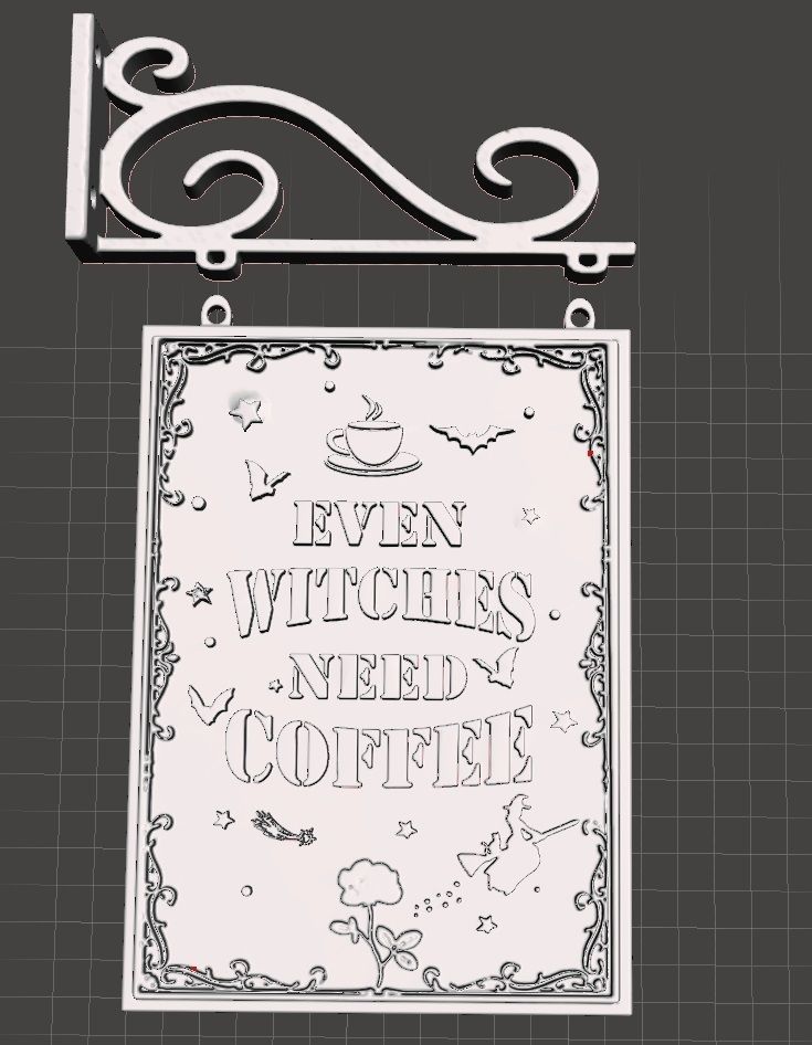 witch 3D print model_3