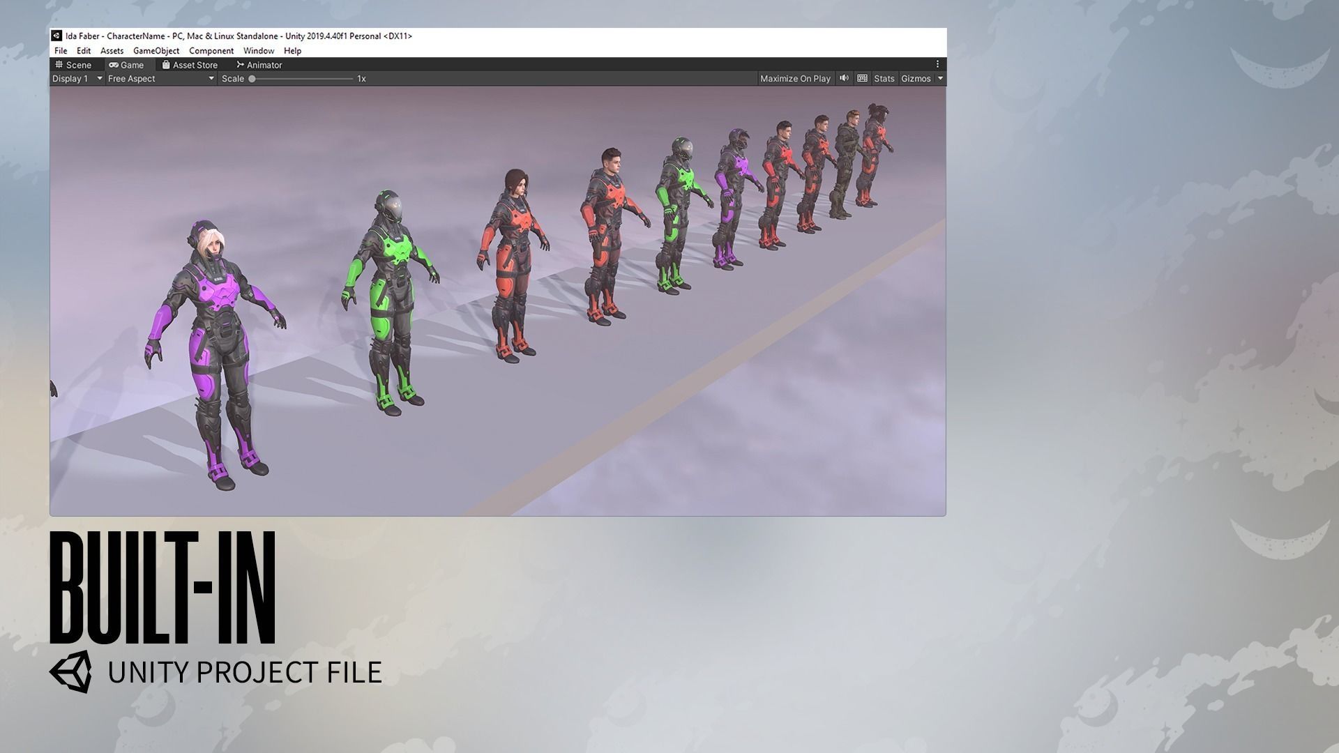 Stellar Trooper - Sci-Fi Characters - Game Ready Low-poly 3D model_29