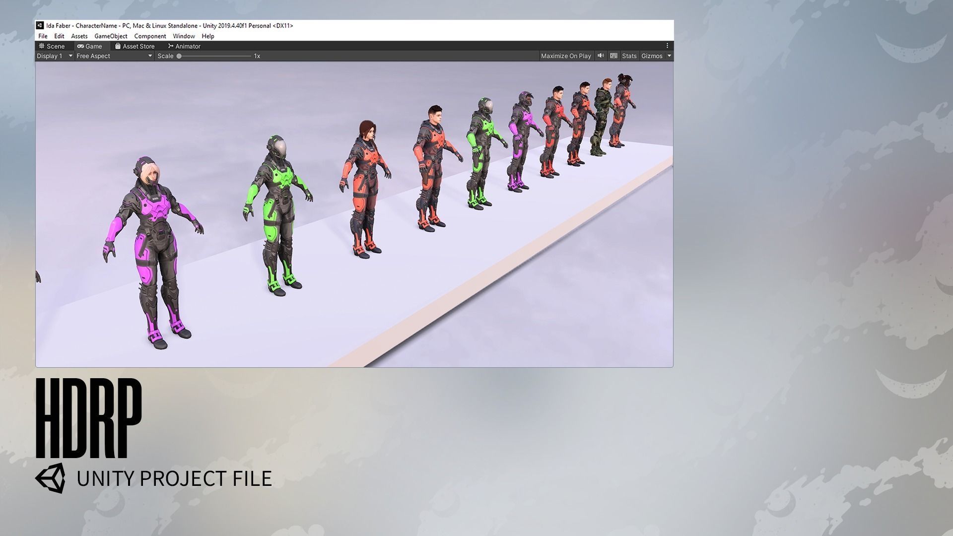 Stellar Trooper - Sci-Fi Characters - Game Ready Low-poly 3D model_31