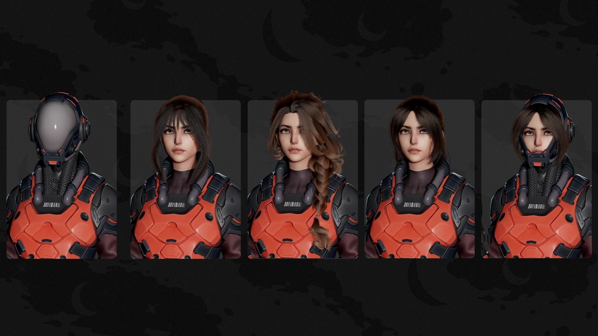 Stellar Trooper - Sci-Fi Characters - Game Ready Low-poly 3D model_14