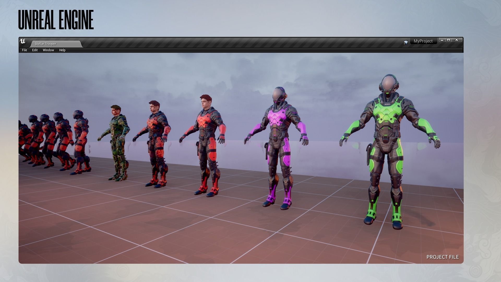 Stellar Trooper - Sci-Fi Characters - Game Ready Low-poly 3D model_22