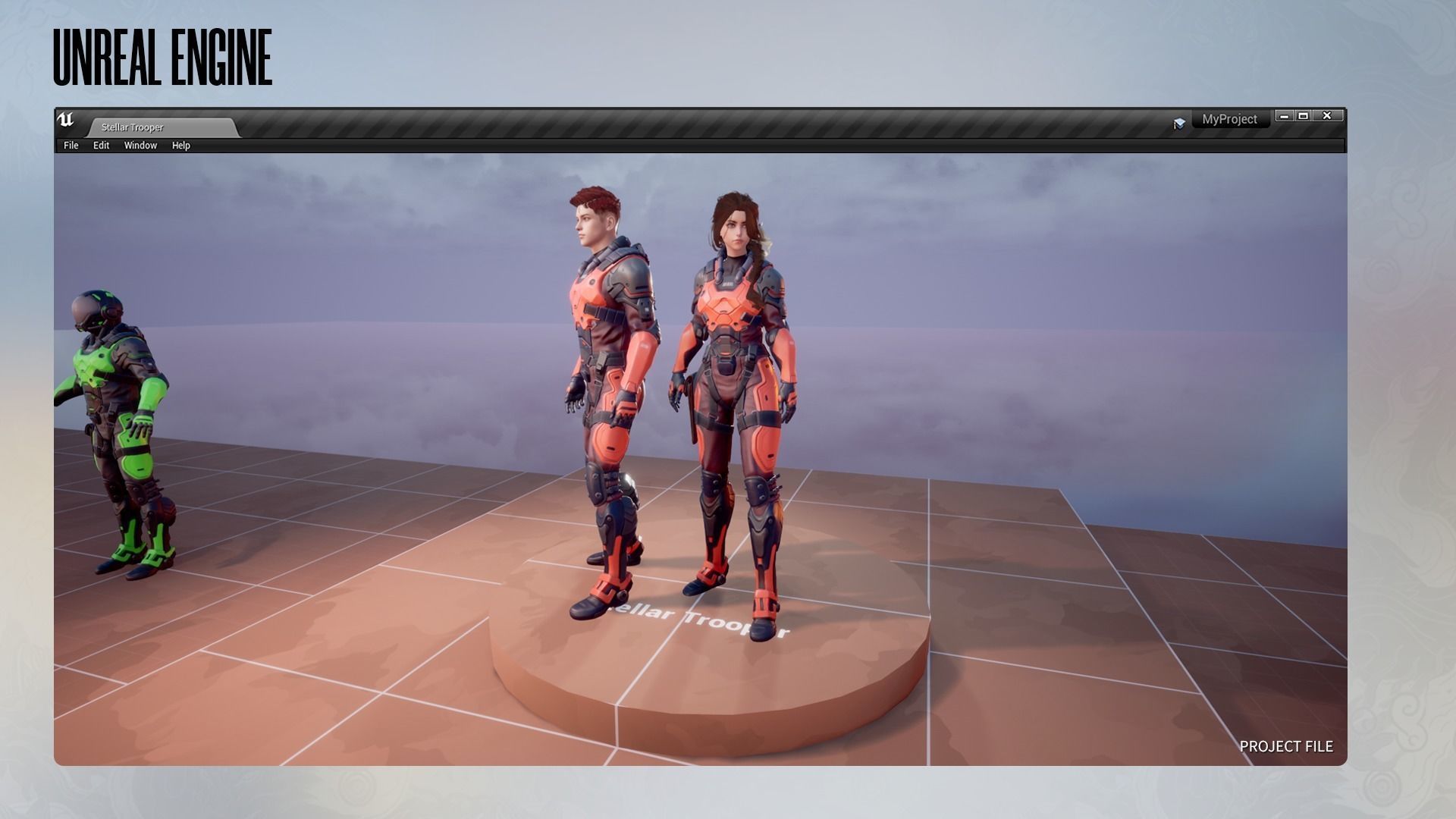 Stellar Trooper - Sci-Fi Characters - Game Ready Low-poly 3D model_21