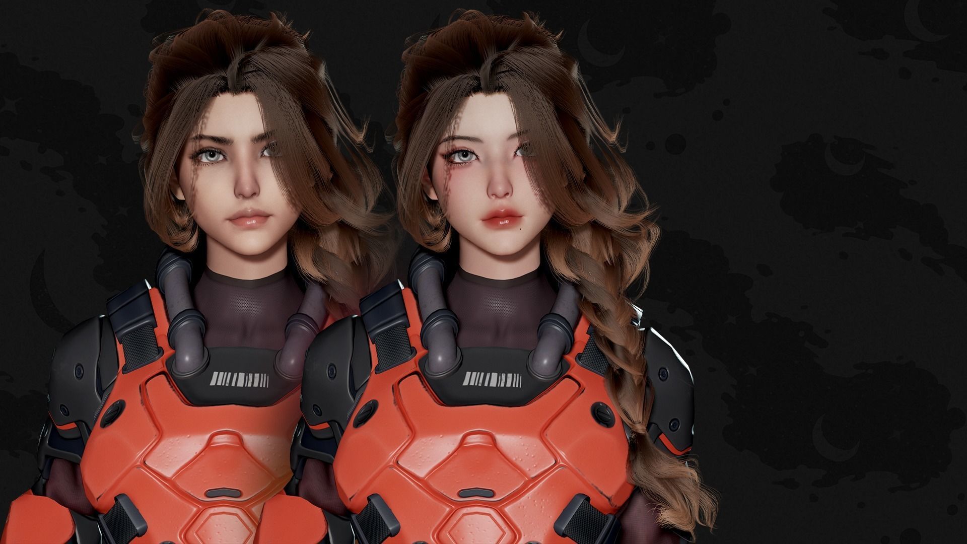 Stellar Trooper - Sci-Fi Characters - Game Ready Low-poly 3D model_15