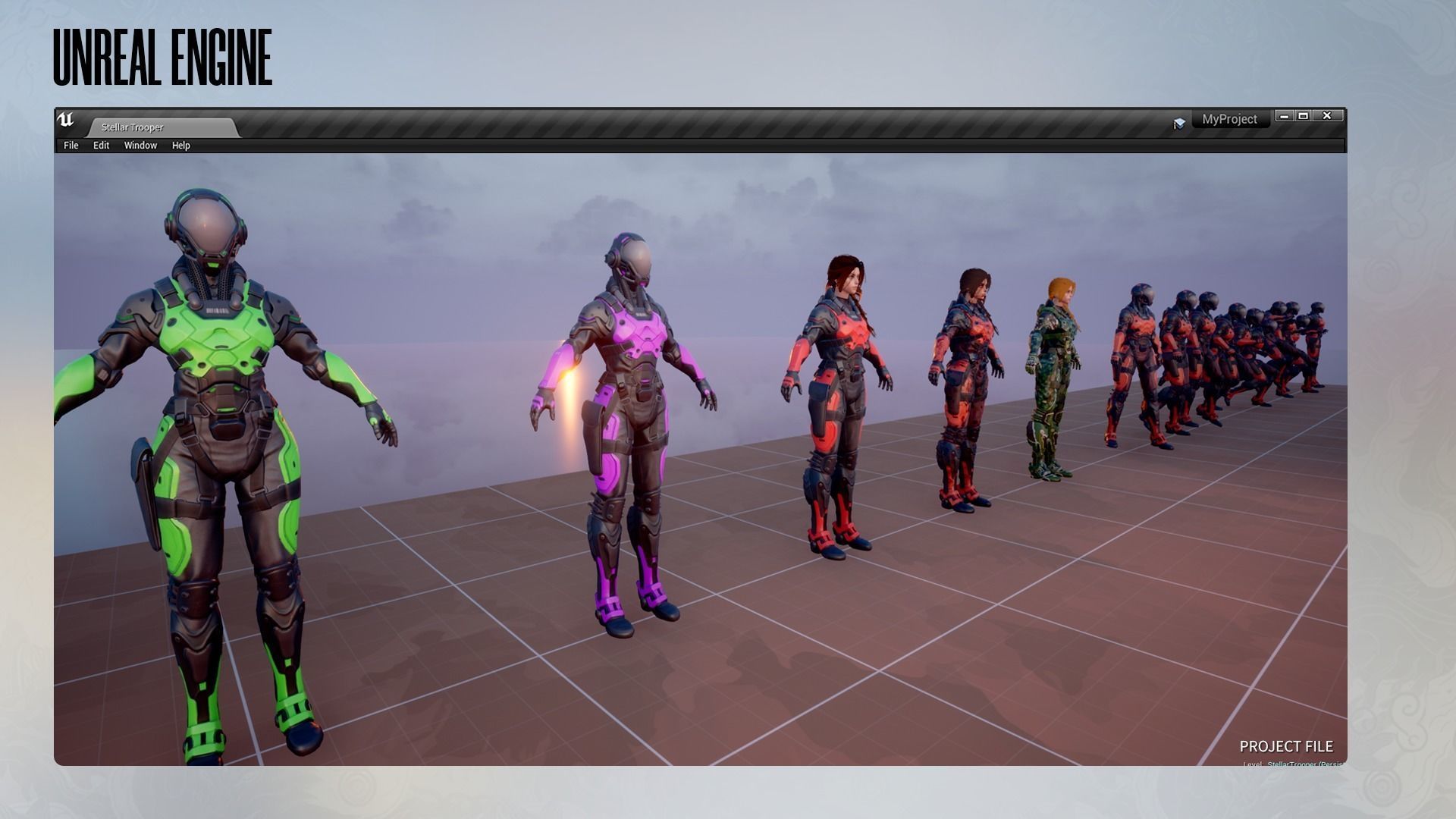 Stellar Trooper - Sci-Fi Characters - Game Ready Low-poly 3D model_23