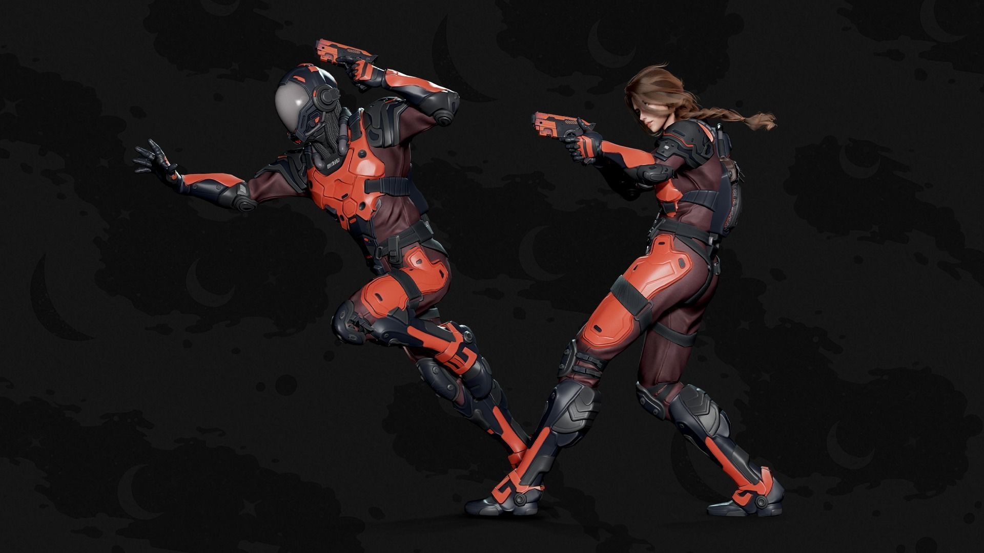 Stellar Trooper - Sci-Fi Characters - Game Ready Low-poly 3D model_3