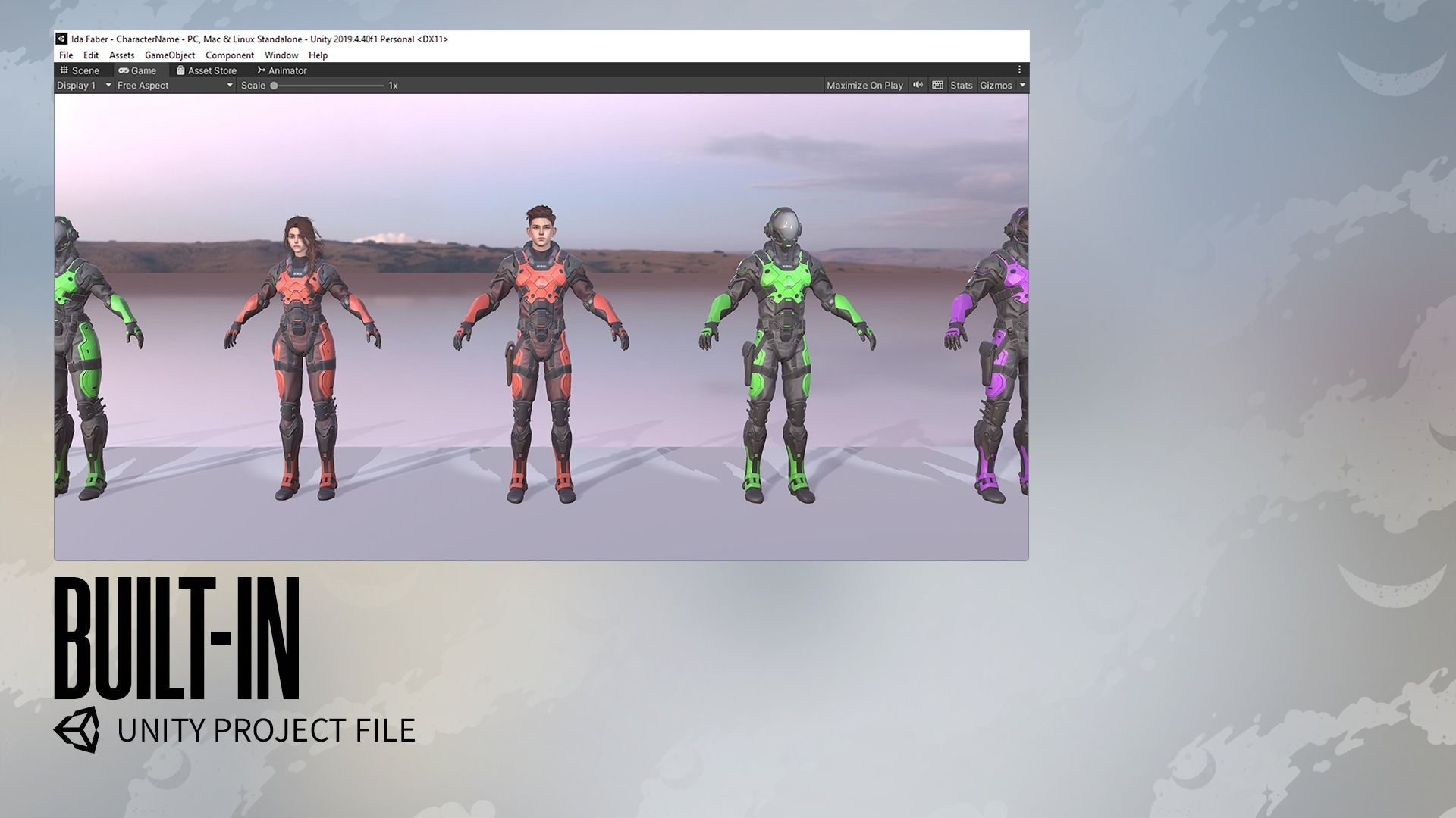 Stellar Trooper - Sci-Fi Characters - Game Ready Low-poly 3D model_32