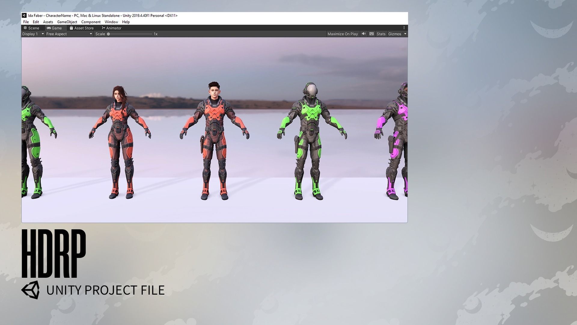 Stellar Trooper - Sci-Fi Characters - Game Ready Low-poly 3D model_34