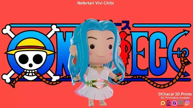 Nefertari Vivi Chibi - One Piece 3D print model