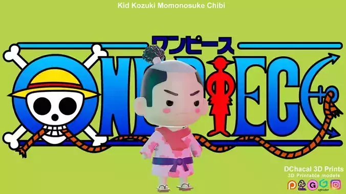 Kid Kozuki Momonosuke Chibi - One Piece 3D print model