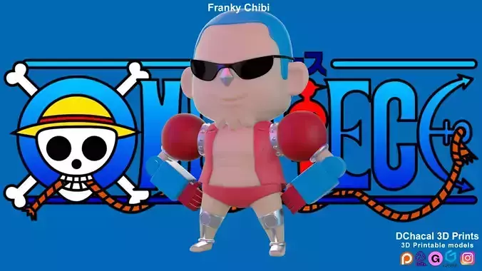 Franky Chibi - One Piece 3D print model