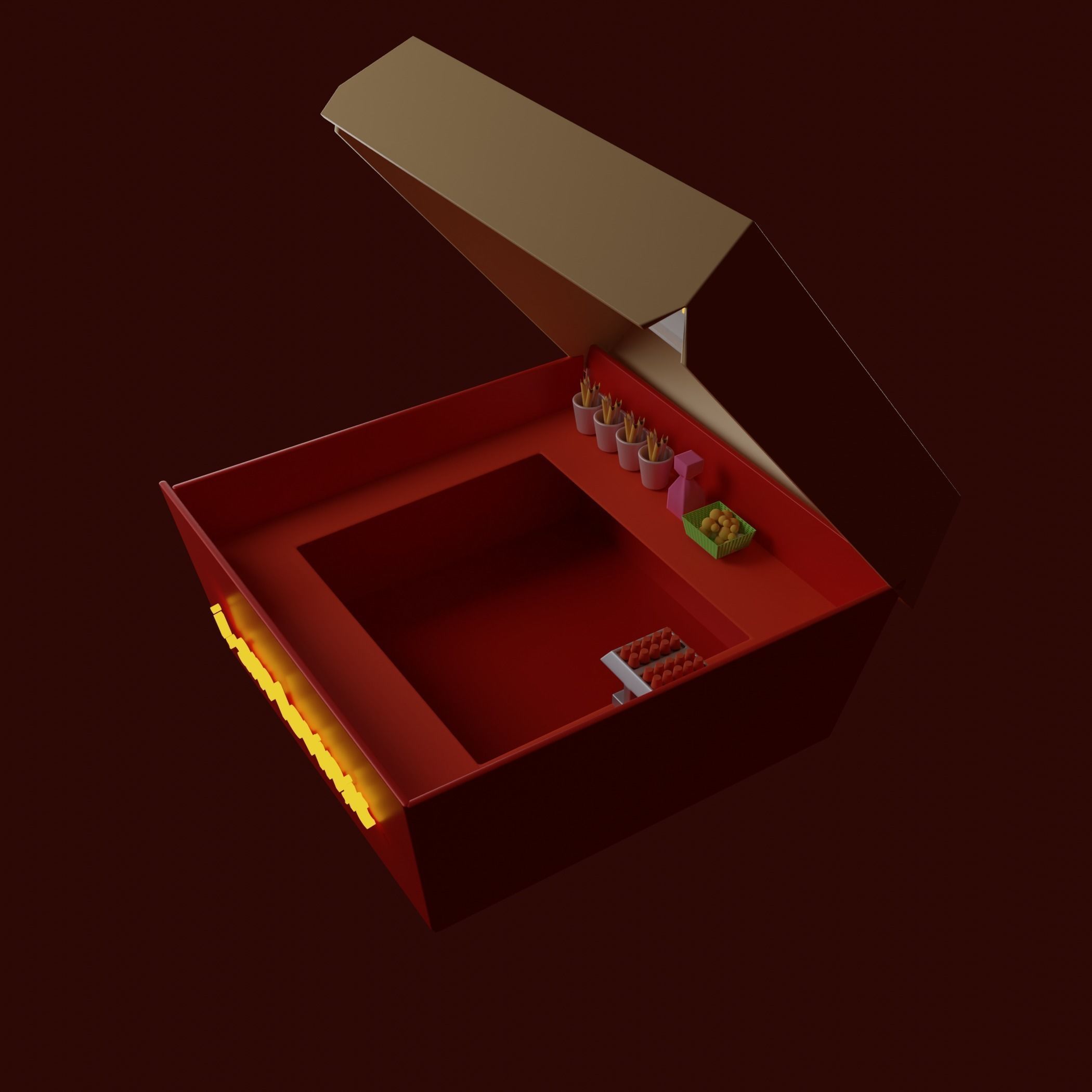 Coffee Shop 3d Model Low-poly 3D model_1