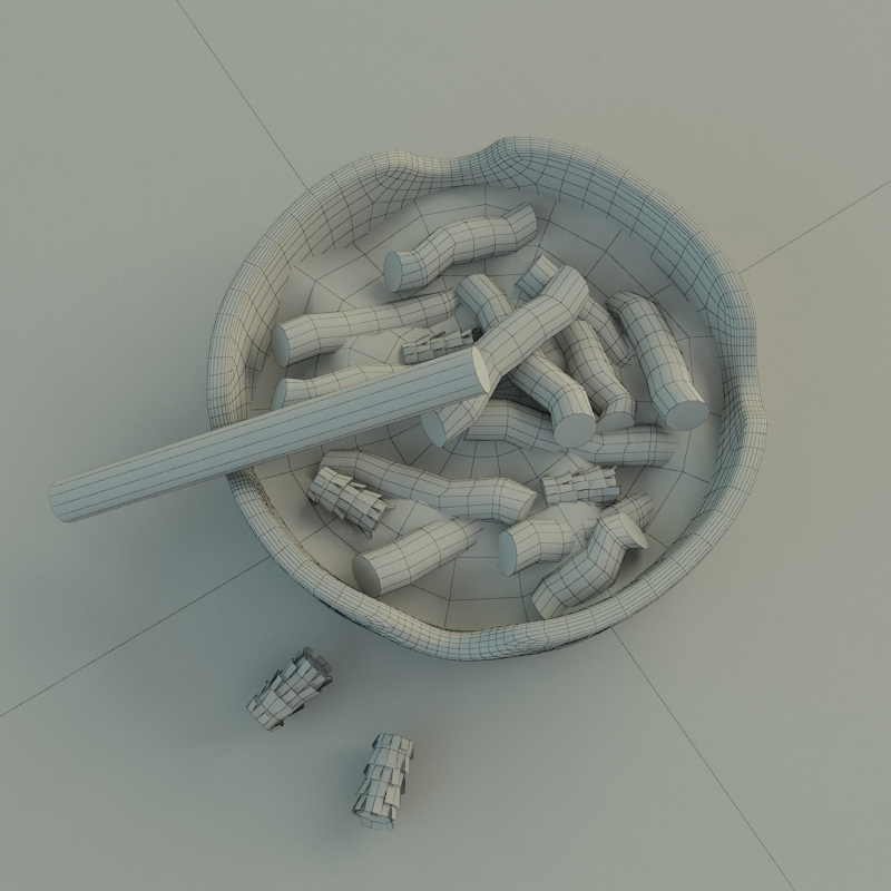 Ashtray cigarettes in 3D model_5