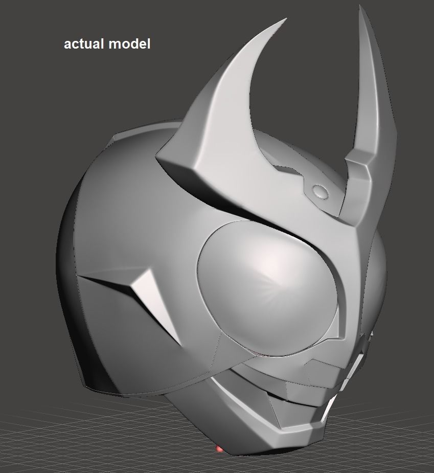 Kamen Rider Agito helmet 3D print model_3