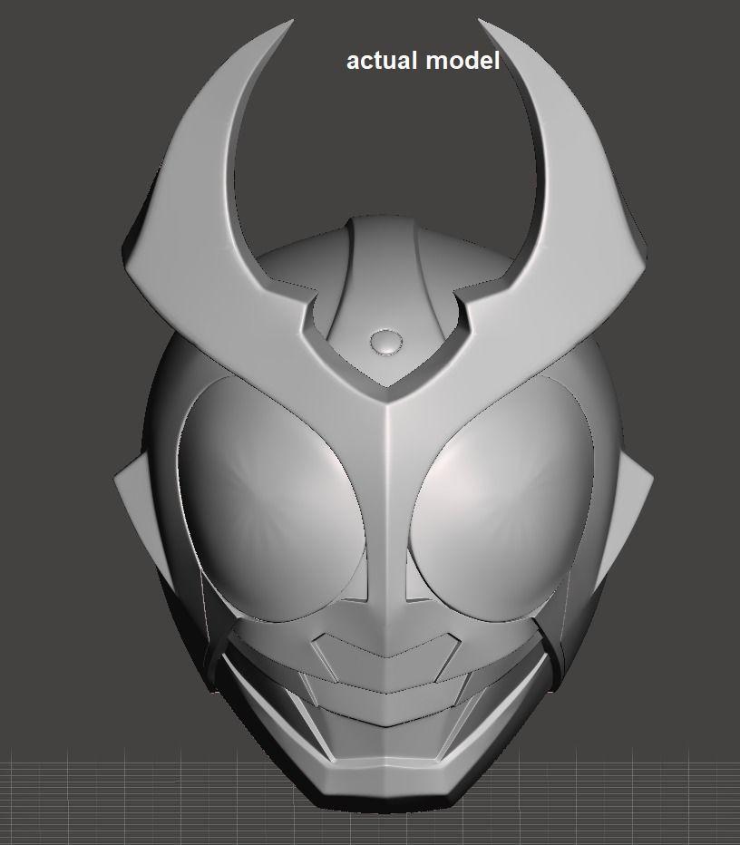 Kamen Rider Agito helmet 3D print model_4