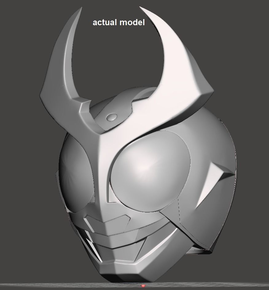 Kamen Rider Agito helmet 3D print model_6