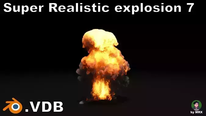 Super Realistic Explosion 7 -vdb animated