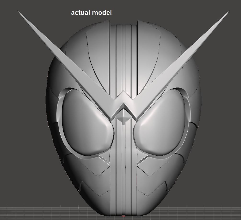 Kamen Rider W helmet 3D print model_4