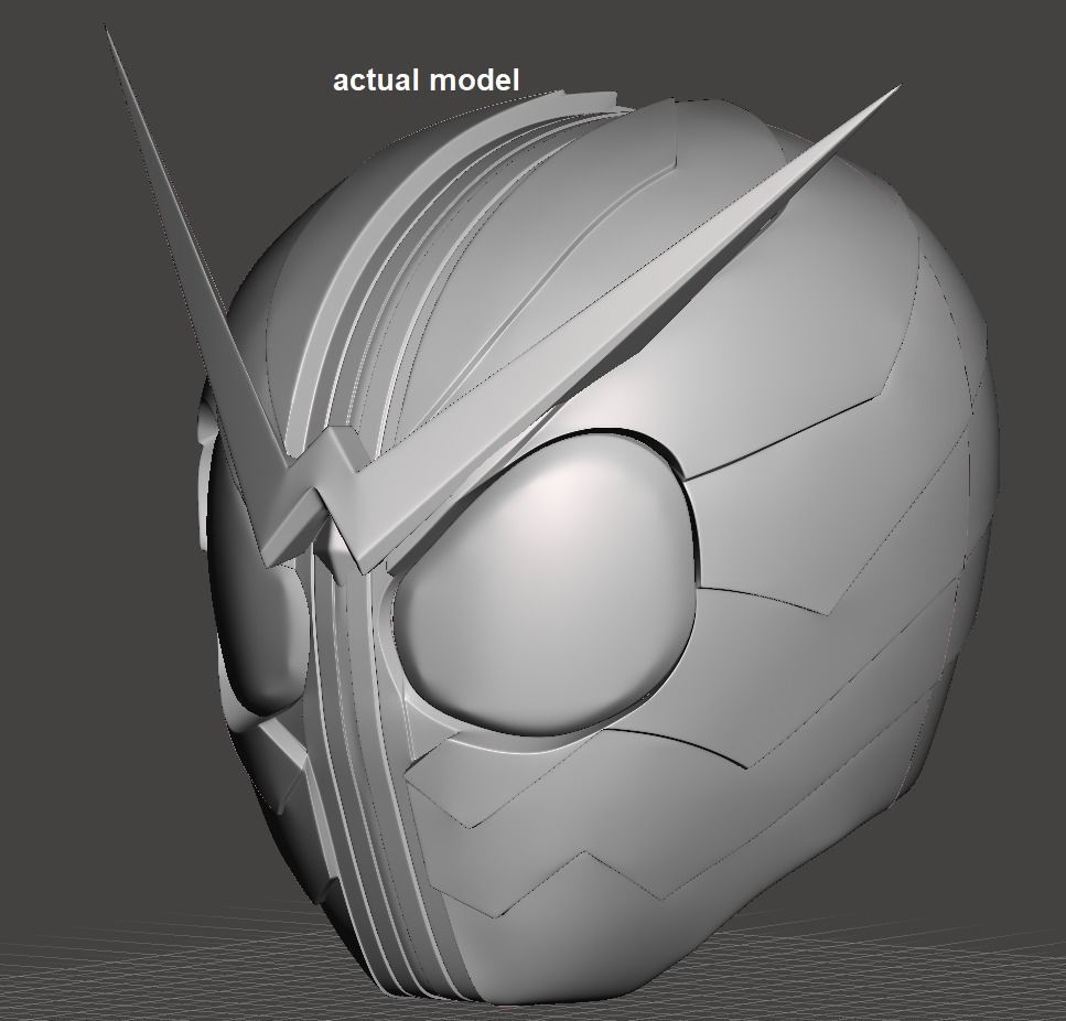 Kamen Rider W helmet 3D print model_6