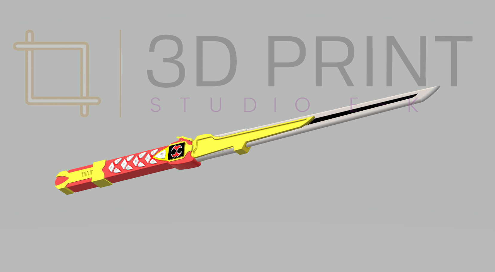 Power Rangers Ninja Storm Sword  3D print model_4