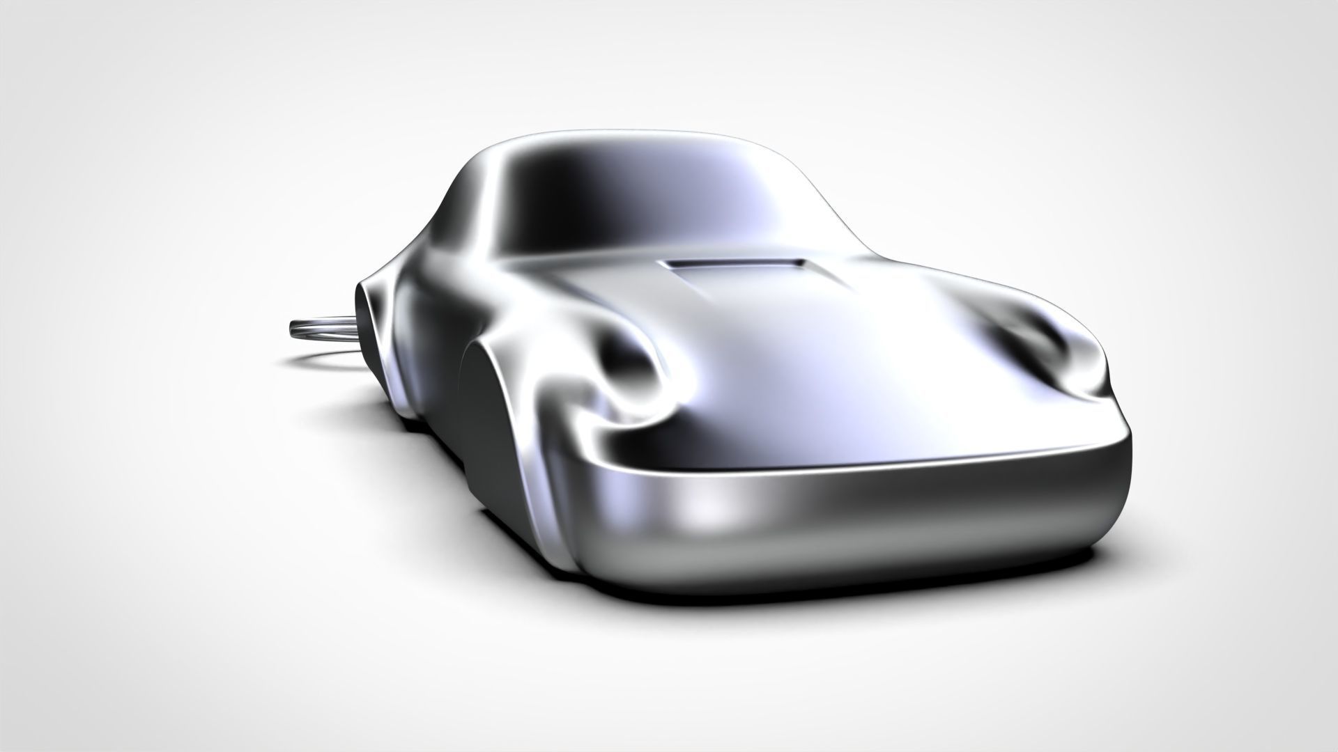 Porsche 911 -964- Speedform Automotive Sculpture Keychain 3D print model_4