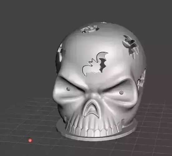 SKULL USB OR BATT CANDLE LIGHT
