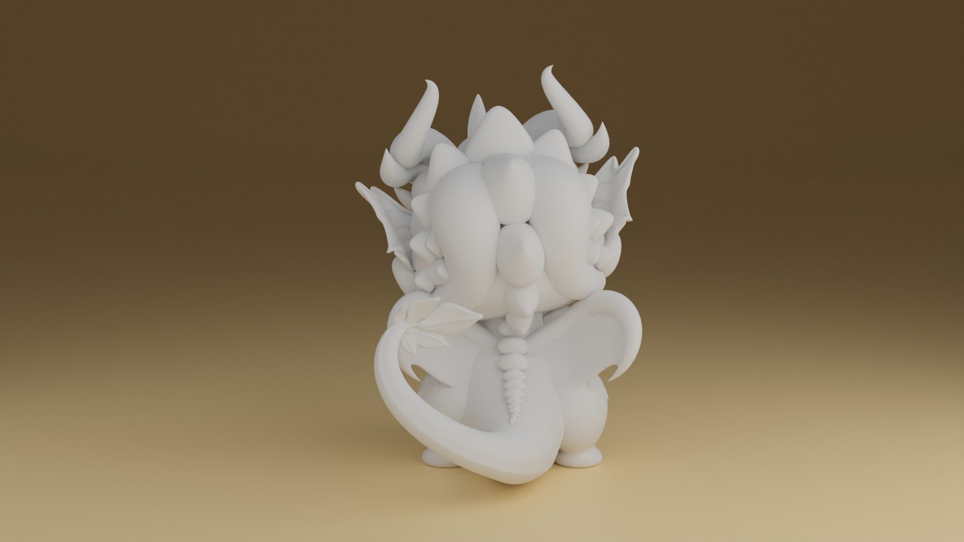 dragon 3D print model_3