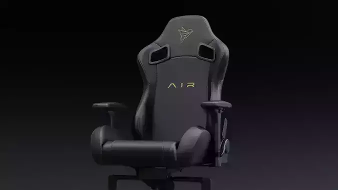 Air Gaming and office chair Low-poly 3D model