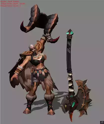 Hilda Power of Wildness skin Low-poly 3D model