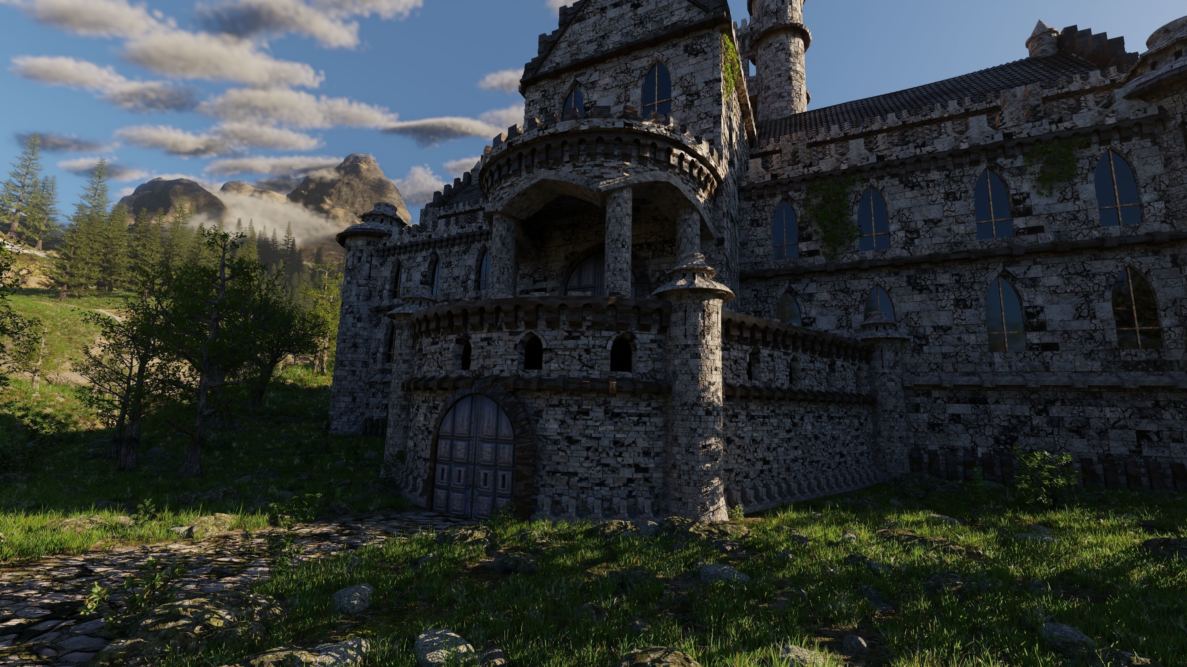 Mansion Scene 3D model_9