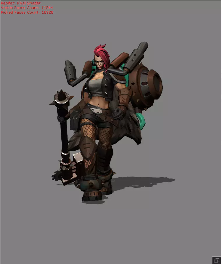 Hilda Flower of the Wastes Skin Low-poly 3D model