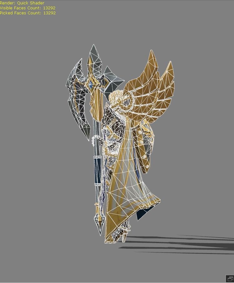 Hilda Sacred Guard Skin Low-poly 3D model_7