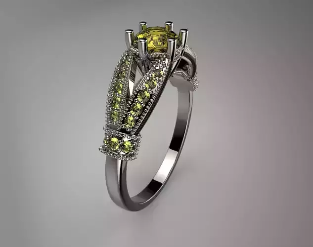 Gemstone King engagement ring