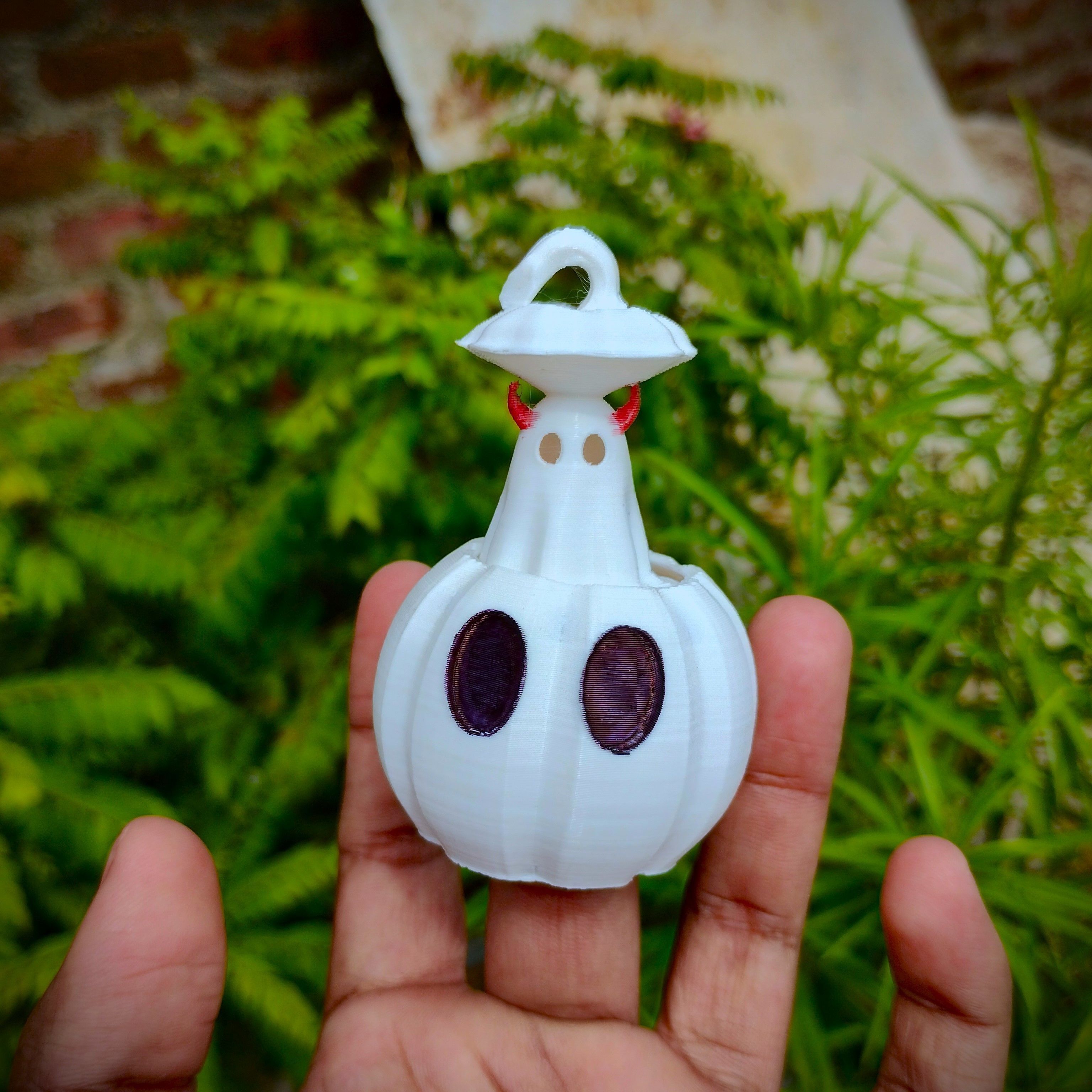 Halloween special cute fidget ghost keychain  collection 3D print model_7