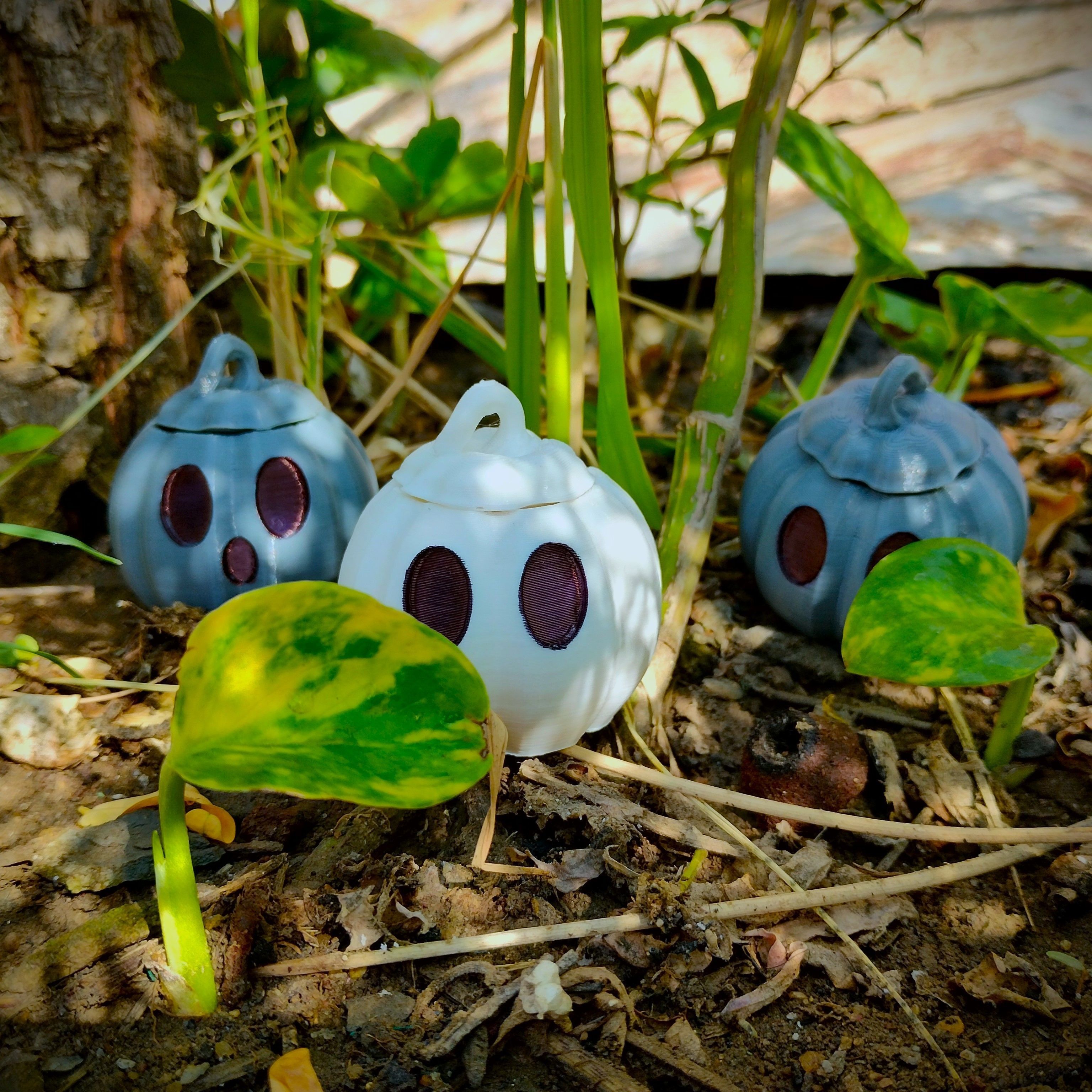 Halloween special cute fidget ghost keychain  collection 3D print model_3